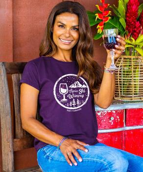 Apres Ski Winery - Blackberry Dyed Short Sleeve Crewneck T-Shirt