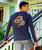 Fire Dragon - Indigo Long Sleeve Pima T-Shirt