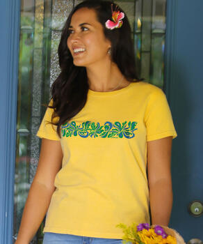 Borderline - Pineapple Dyed Short Sleeve Crewneck T-Shirt