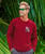 Cruzing Manta Mano - Rugby Red Long Sleeve Pima T-Shirt