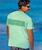 Tribal Outrigger Band - Key Lime Dyed Short Sleeve Crewneck T-Shirt
