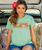 Birds At Dawn - Key Lime Dyed Short Sleeve Scoop Neck T-Shirt