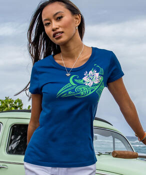 Nanevali - Sapphire Short Sleeve Pima T-Shirt