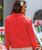 Apple Flower Band - Candy Apple Red Dyed Long Sleeve Lightweight Pullover