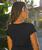 Honu Swirl - Jet Black Short Sleeve Pima T-Shirt