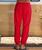 Candy Apple Red Dyed Canton Pants