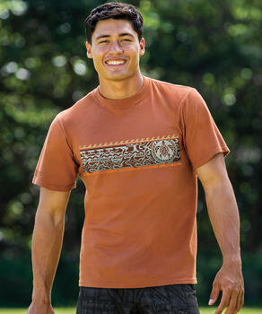 Mano Guardian Band - Cinnamon Dyed Short Sleeve Crewneck T-Shirt