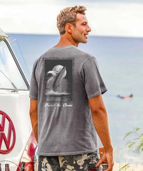 Wyland® Protect The Ocean - Crater Dyed® Short Sleeve Crewneck T-Shirt
