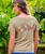 Mod Floral Band - Kona Coffee Dyed Short Sleeve Scoop Neck T-Shirt