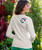 Pacific In Bloom - Coconut Dyed Long Sleeve Crewneck T-Shirt