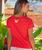 Butterfly Quilt - Candy Apple Red Dyed Short Sleeve Scoop Neck T-Shirt