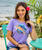 Ocean Grace - Lavender Dyed Short Sleeve Scoop Neck T-Shirt