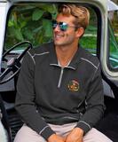 Scenic Palm Trees - Charcoal/Heather Long Sleeve Mountain Peak Pullover