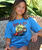 Hawaiian Humane Society Adopt A Dog Sidecab Dogs - Blue Hawaii Dyed Short Sleeve Crewneck T-Shirt