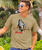 B. Kliban Sushi Cat - Kona Coffee Dyed Short Sleeve Crewneck T-Shirt