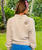 Quilted Tiki - Kona Coffee Dyed Long Sleeve Lightweight Pullover