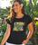 Honu Swirl - Jet Black Short Sleeve Pima T-Shirt