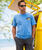 Jeep Pearl Harbor Hawaii - Blue Hawaii Dyed Short Sleeve Crewneck T-Shirt
