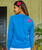 Pineapple Dream - Blue Hawaii Dyed Long Sleeve Crewneck T-Shirt