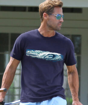 Ocean Soul - Indigo Short Sleeve Pima T-Shirt