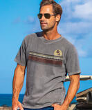 Retro Sunset Stripes - Crater Dyed&reg; Short Sleeve Crewneck T-Shirt