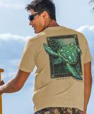 Sea Turtle Mosaic - Kona Coffee Dyed Short Sleeve Crewneck T-Shirt