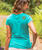 Henna Bursting Sun - Ocean Short Sleeve Pima T-Shirt