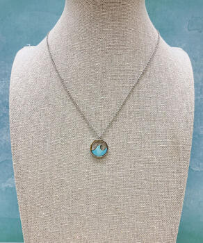 Puravida Silver Stone Wave - Necklace