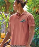 Outrigger And Sun - Chile Dyed Short Sleeve Pique' Polo Shirt