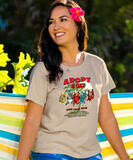 Hawaiian Humane Society Hang Loose Selfie - Kona Coffee Dyed Short Sleeve Scoop Neck T-Shirt