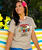 Hawaiian Humane Society Hang Loose Selfie - Kona Coffee Dyed Short Sleeve Scoop Neck T-Shirt
