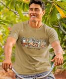Hawaiian Humane Society Picket Fence Pooches - Kona Coffee Dyed Short Sleeve Crewneck T-Shirt
