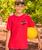 Spotted Eagle Ray - Candy Apple Red Dyed Short Sleeve Crewneck T-Shirt
