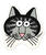 B. Kliban Cat Face - Sticker