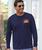 The Beach - Indigo Long Sleeve Pima T-Shirt