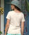 Heliconia Quilt - Coconut Dyed Short Sleeve Scoop Neck T-Shirt