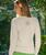Floral Quilt - Coconut Dyed Long Sleeve Crewneck T-Shirt