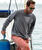 Tribal Nalu Tail - Crater Dyed&reg; Long Sleeve Crewneck T-Shirt