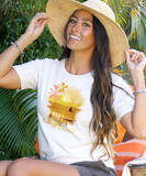Relax and Unwind - Coconut Dyed Short Sleeve Crewneck T-Shirt