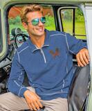 Ali'i Paddles - Blue Heather Long Sleeve Mountain Peak Pullover