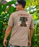 Liberty Bell - Kona Coffee Dyed Short Sleeve Crewneck T-Shirt