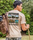 Discovery Channel Outdoor Adventures - Kona Coffee Dyed Short Sleeve Crewneck T-Shirt