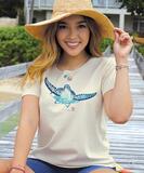 Wyland&reg; Sea Turtle Brushed - Coconut Dyed Short Sleeve Scoop Neck T-Shirt