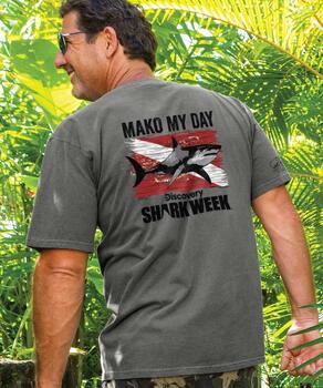 Discovery Channel Mako My Day - Crater Dyed&reg; Short Sleeve Crewneck T-Shirt