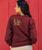 Botanical Falls - Pomegranate Dyed Long Sleeve Lightweight Pullover