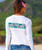 Honu Sealife Band - White Long Sleeve Crewneck T-Shirt