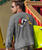 B. Kliban Hockey Cat - Crater Dyed&reg; Long Sleeve Crewneck T-Shirt