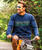 Rainforest Pua - Navy Long Sleeve Crewneck T-Shirt