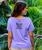 Batik Orchid - Lavender Dyed Short Sleeve Scoop Neck T-Shirt