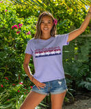 Swimming Honu - Lavender Dyed Short Sleeve Crewneck T-Shirt